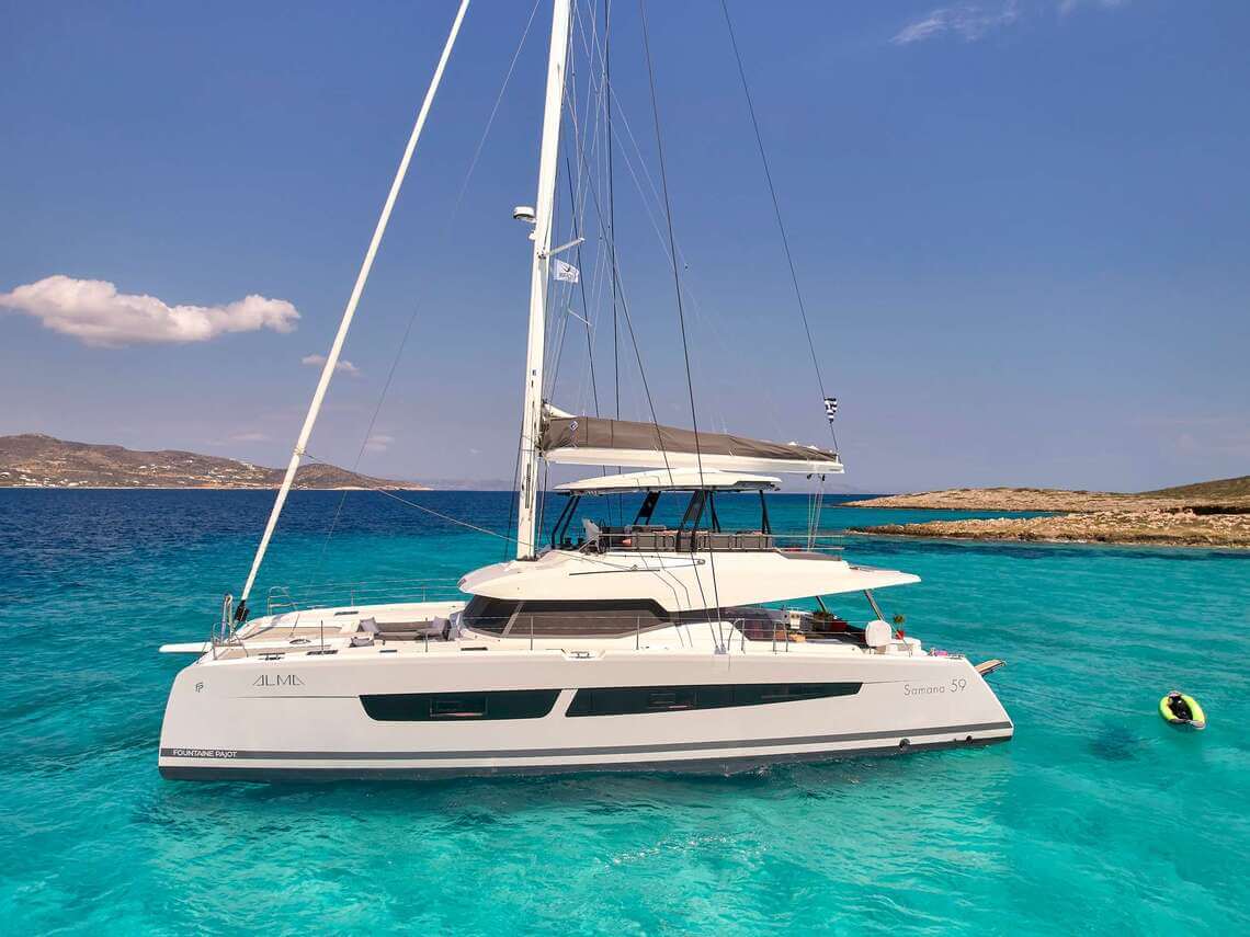 Fountaine Pajot YACHT 59 ALMA catamaran rental Worldwide Luxury Yacht